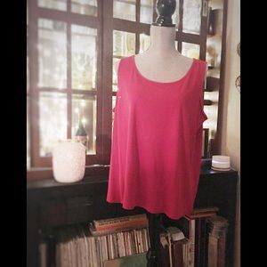 Eileen Fisher Red Shell Top